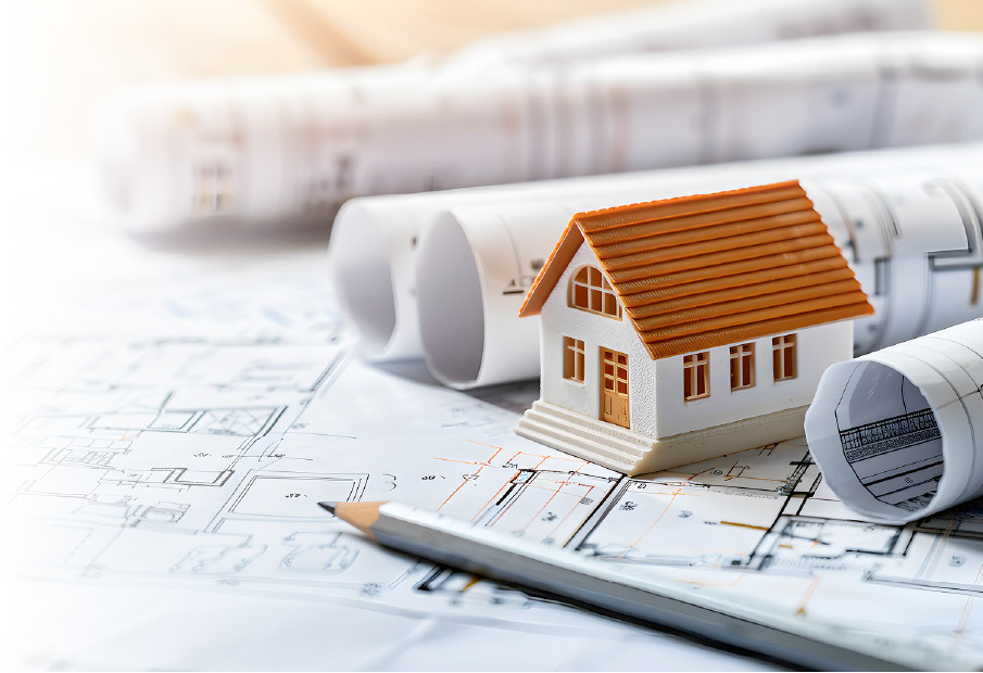 Plan avec maison